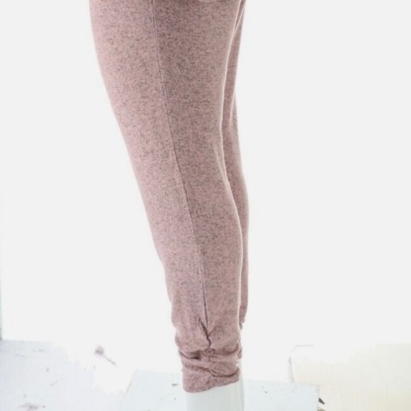 Nina Leonard Women’s Set Pullover V-Neck Top Tapered Bottom Space Dyed Blush XS - Picture 4 of 8